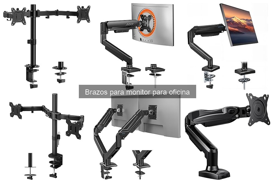 Problemas comunes al usar brazos para monitor en oficina