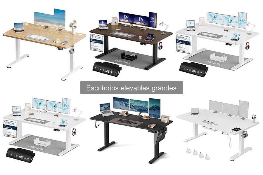 ¿Qué es un escritorio elevable grande? Características y beneficios