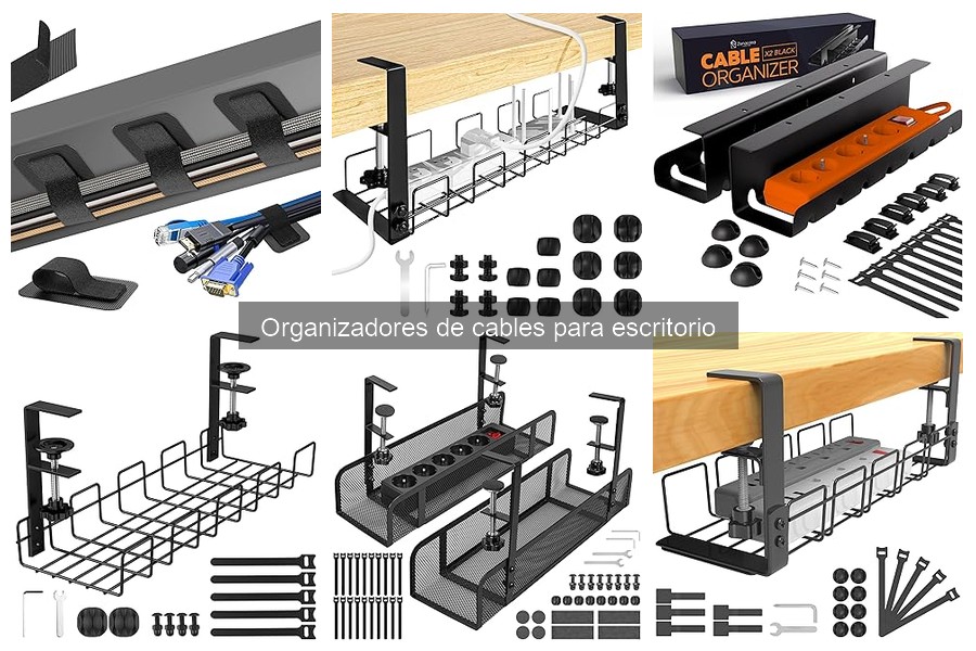 ¿Qué es un organizador de cables para escritorio?