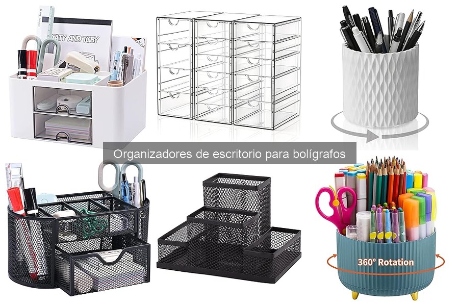** ¿Qué es un organizador de escritorio para bolígrafos?