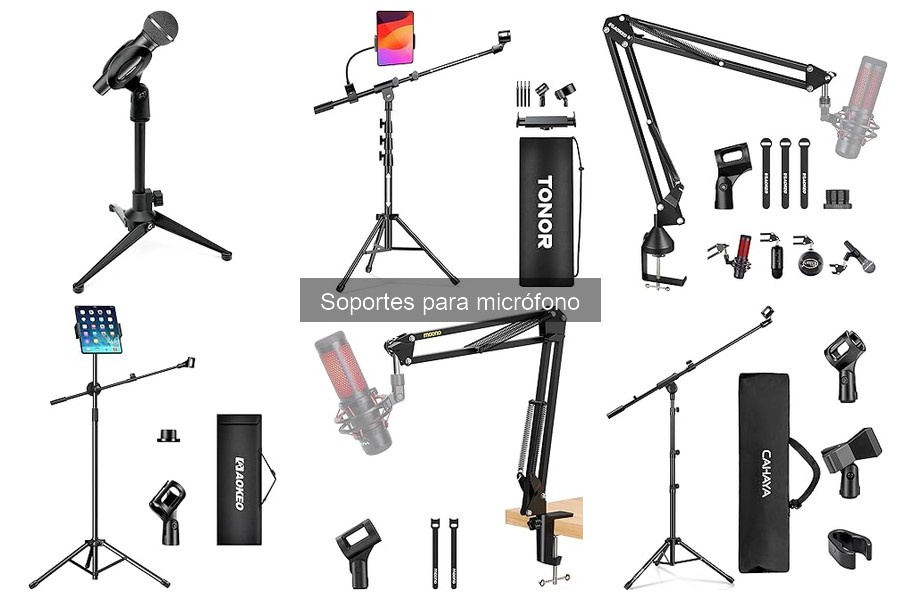 ¿Qué es un soporte para micrófono? Tipos y características