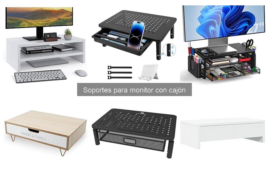 ¿Qué es un soporte para monitor con cajón? Beneficios y características