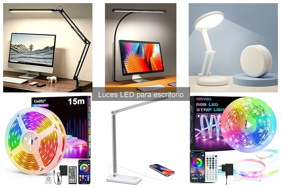 ¿Qué potencia de luz LED es ideal para mi escritorio?