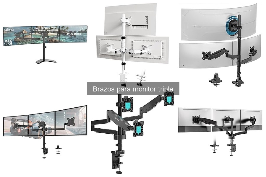 ¿Qué son los brazos para monitor triple? Características y usos