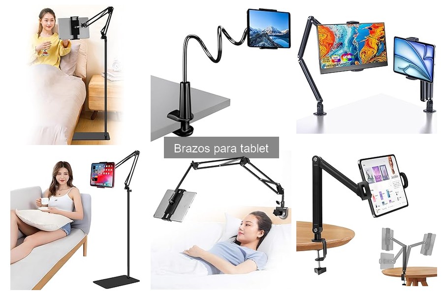 ¿Qué son los brazos para tablet y cómo se utilizan?