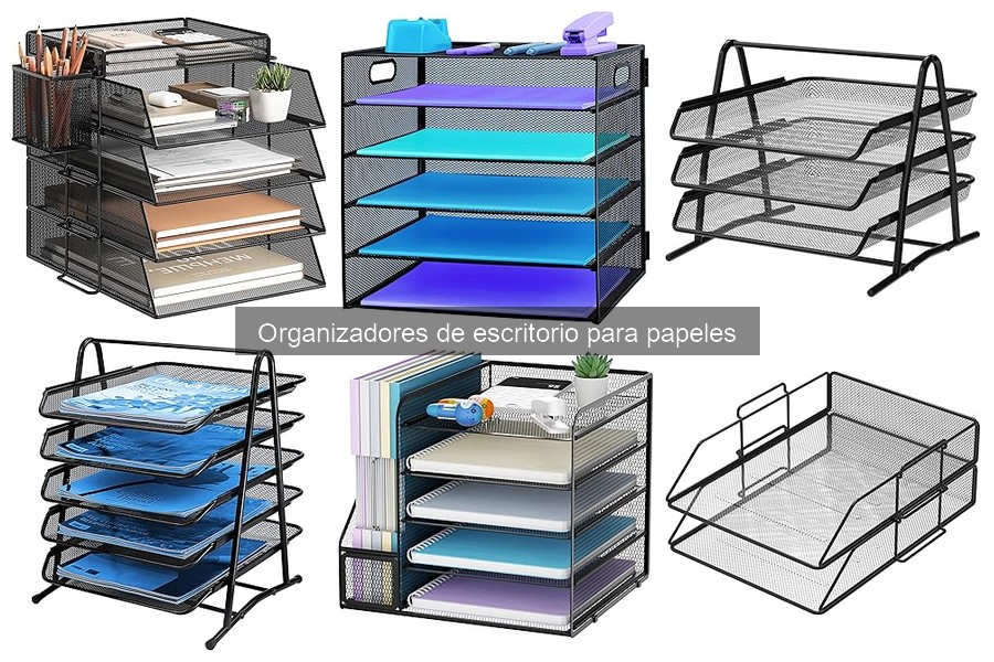 ¿Qué son los organizadores de escritorio para papeles?