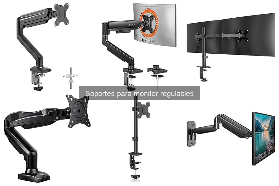 ¿Qué son los soportes para monitor regulables? Guía completa