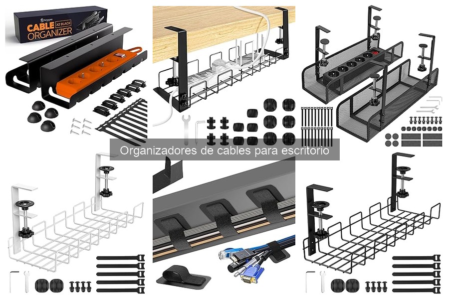 ¿Qué tamaño de organizador de cables necesito para mi escritorio?