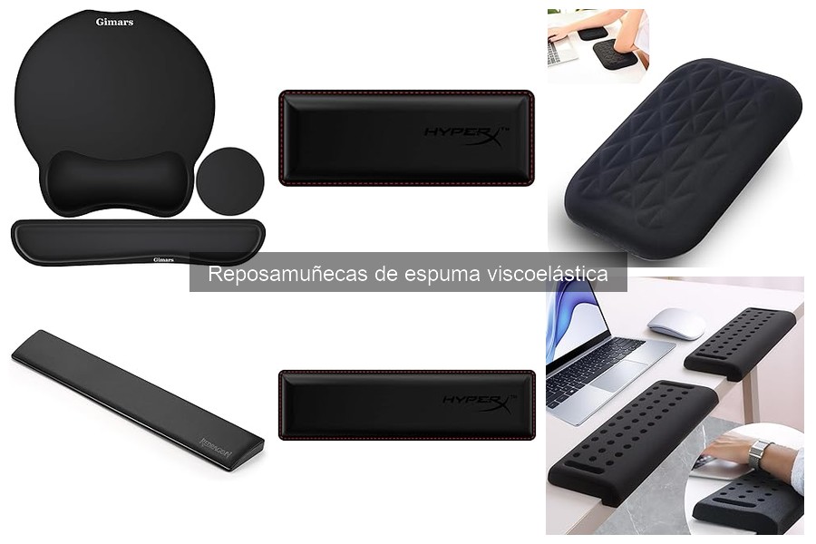Reposamuñecas de espuma viscoelástica ideales para artritis