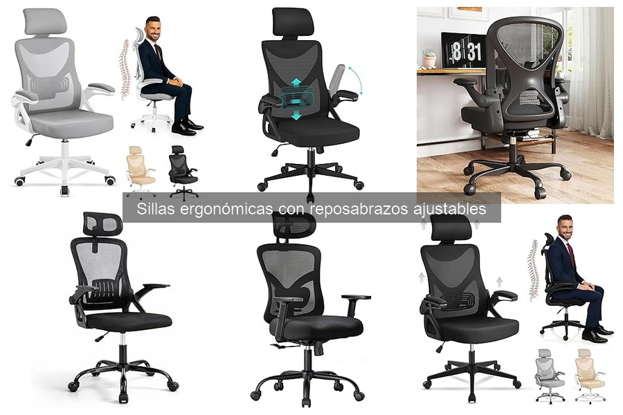 Sillas ergonómicas con reposabrazos ajustables vs. tradicionales
