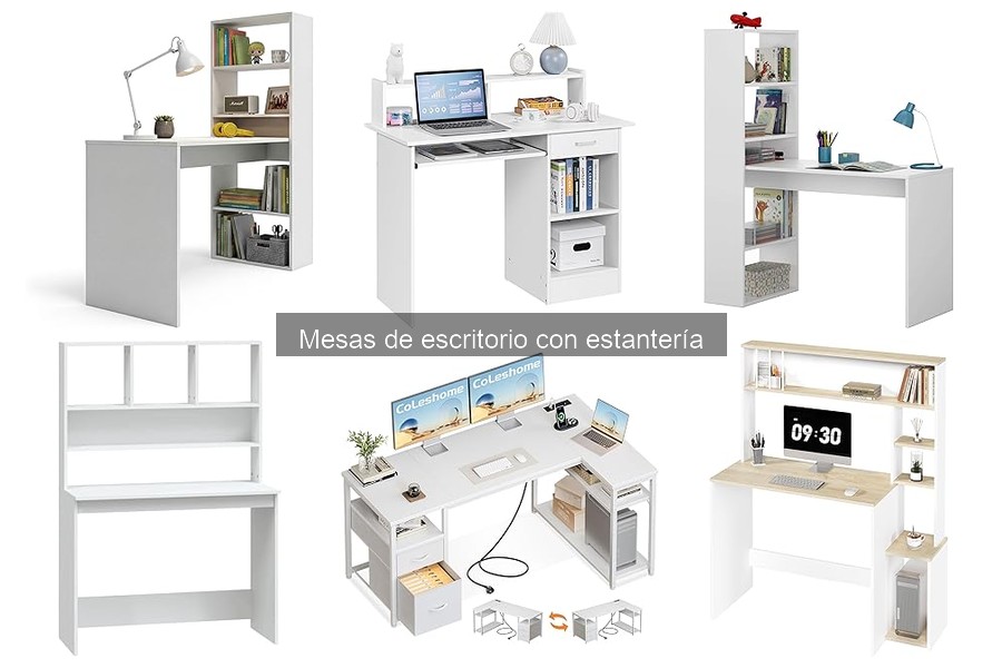 Soluciona problemas comunes de mesas de escritorio con estantería