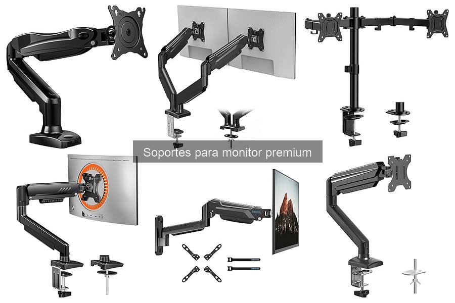 ¿Son necesarios los soportes para monitor premium?