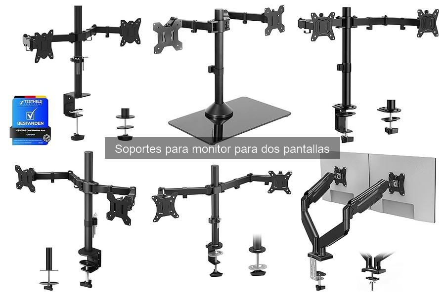 Soporte para monitor de dos pantallas: definición y ventajas