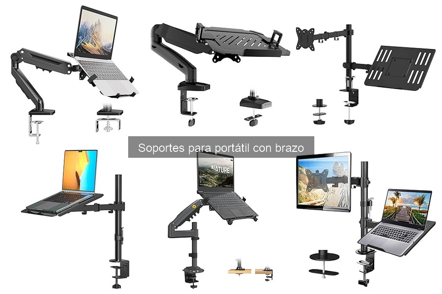 Soportes para portátil con brazo: ideales en espacios pequeños
