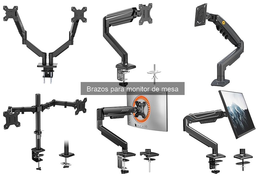 Tipos de brazos para monitor de mesa: guía completa