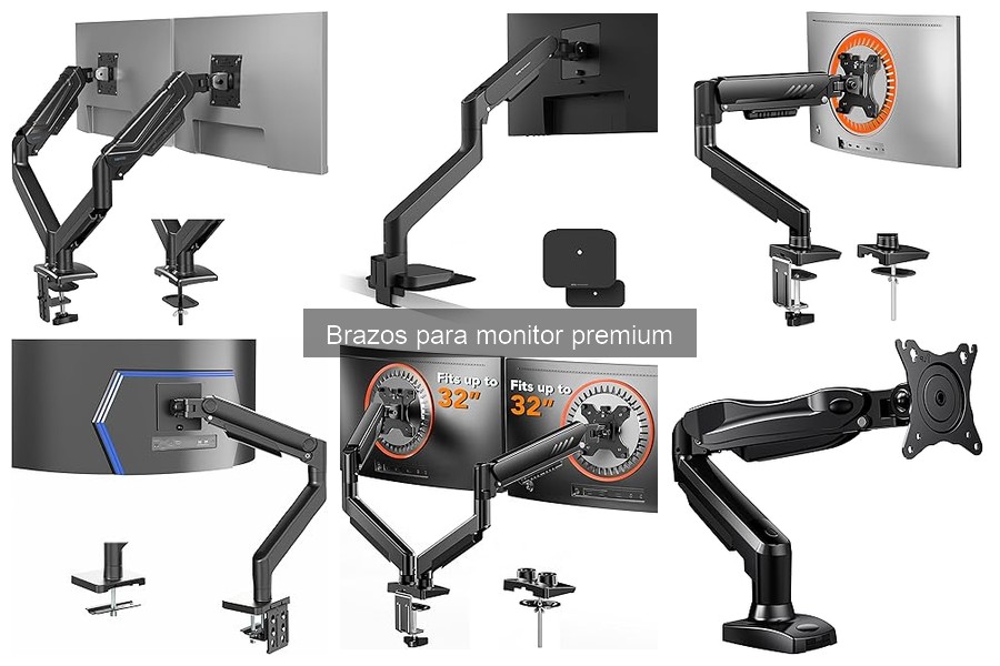Tipos de brazos para monitor premium: Mejores opciones del mercado