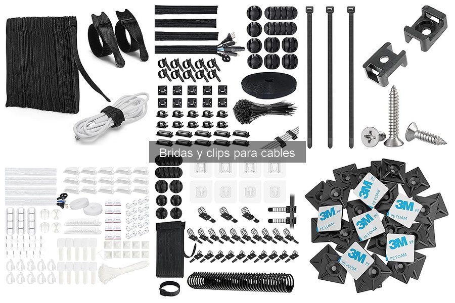 Tipos de bridas y clips para cables: guía completa