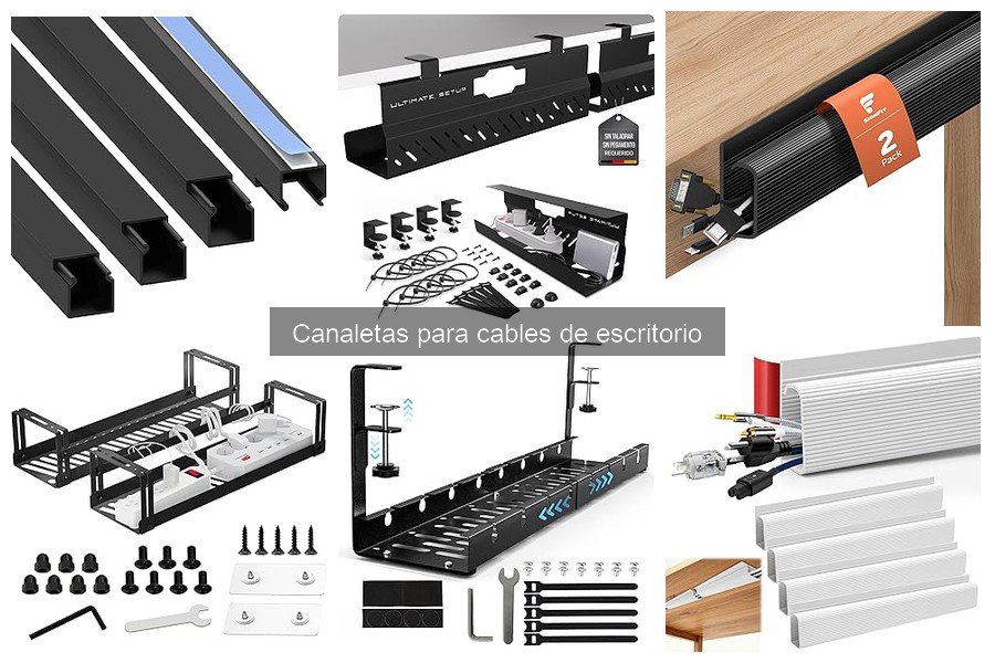 Tipos de canaletas para cables de escritorio: Guía completa