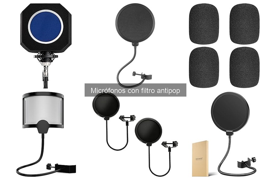 Tipos de filtros antipop para micrófonos y sus ventajas