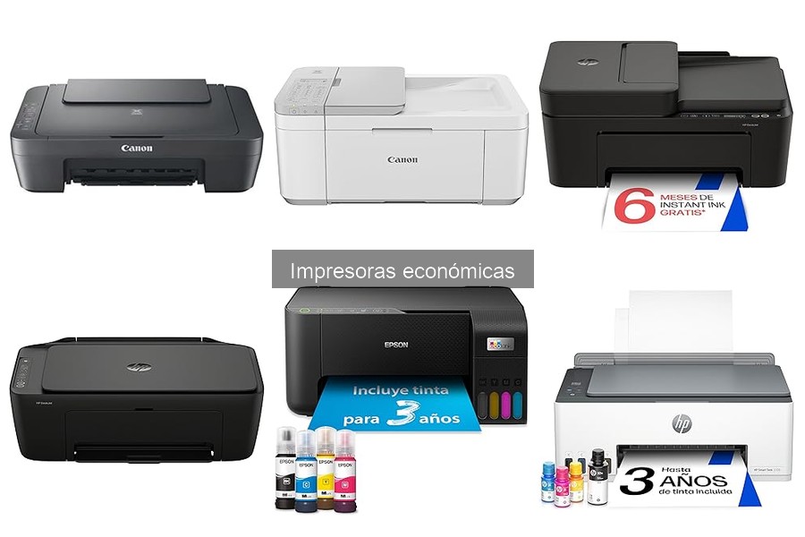 Tipos de impresoras económicas: Guía completa
