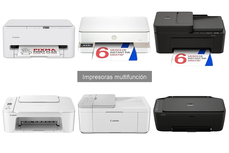Tipos de Impresoras Multifunción: Guía y Comparativa