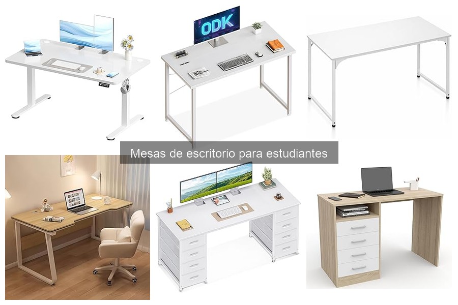 Tipos de mesas de escritorio para estudiantes: ¡Guía completa!
