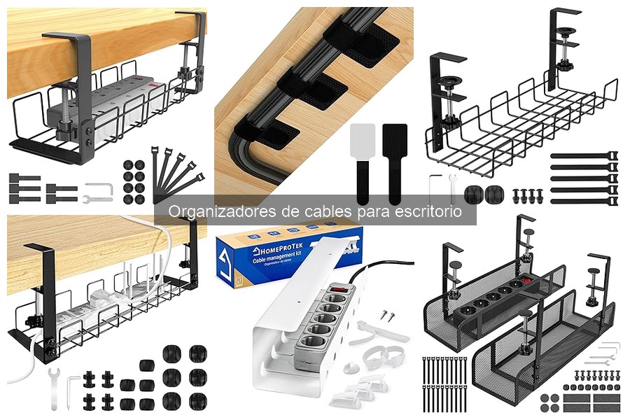 Tipos de organizadores de cables para escritorio: Guía práctica