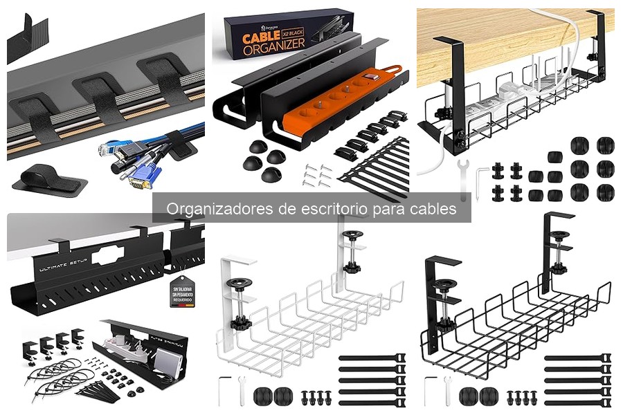 Tipos de organizadores de cables para tu escritorio