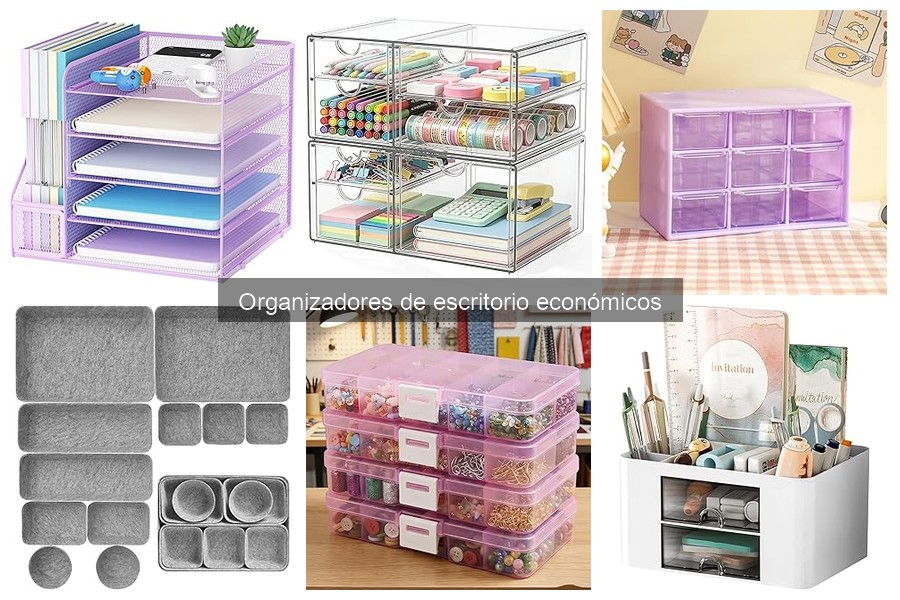 Tipos de organizadores de escritorio económicos para tu oficina