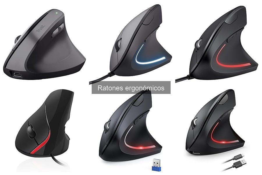 Tipos de ratones ergonómicos: características y usos