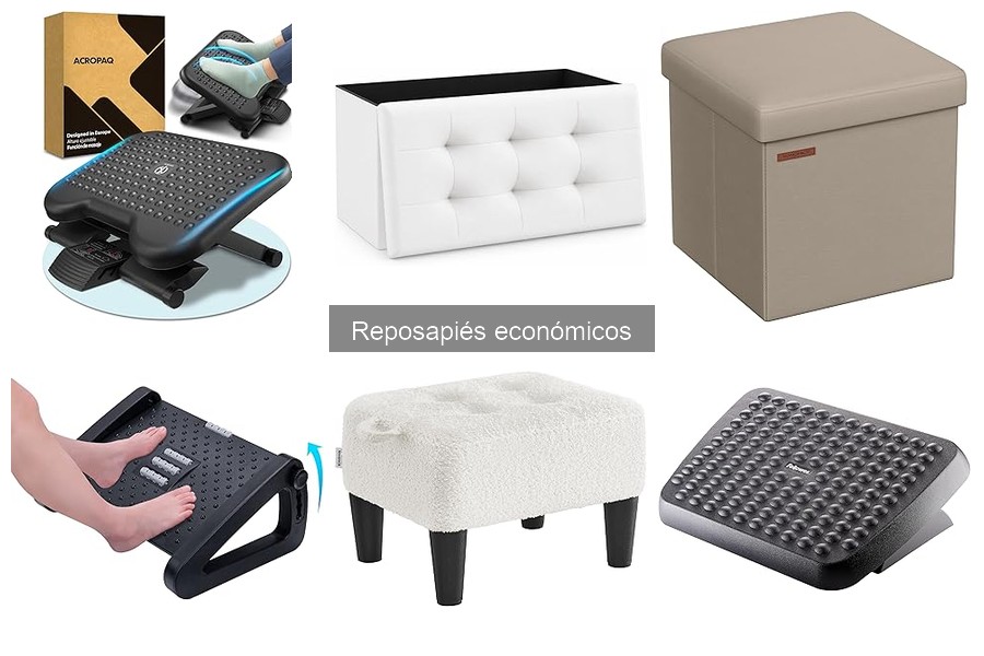 Tipos de reposapiés económicos para una buena ergonomía