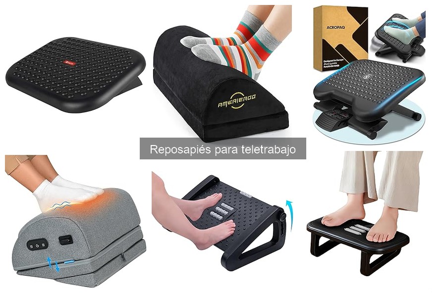 Tipos de reposapiés para teletrabajo: guía completa