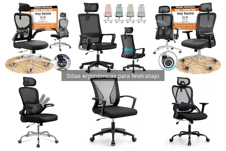 Tipos de sillas ergonómicas para teletrabajo: Guía completa