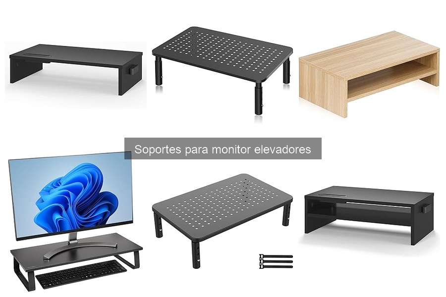Tipos de soportes elevadores para monitores en casa