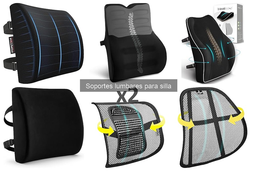 Tipos de Soportes Lumbares para Silla y su Función