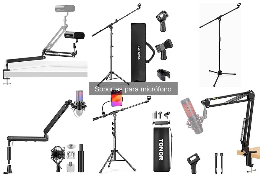 Tipos de soportes para micrófono: comparativa y usos