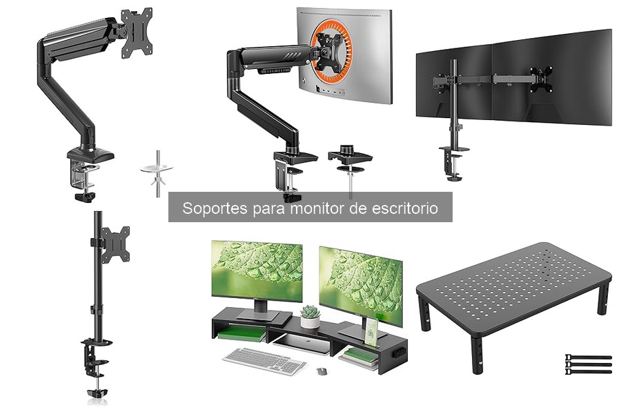Tipos de soportes para monitor de escritorio: Guía completa