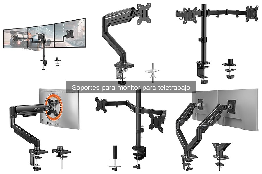 Tipos de soportes para monitor en teletrabajo: guía práctica