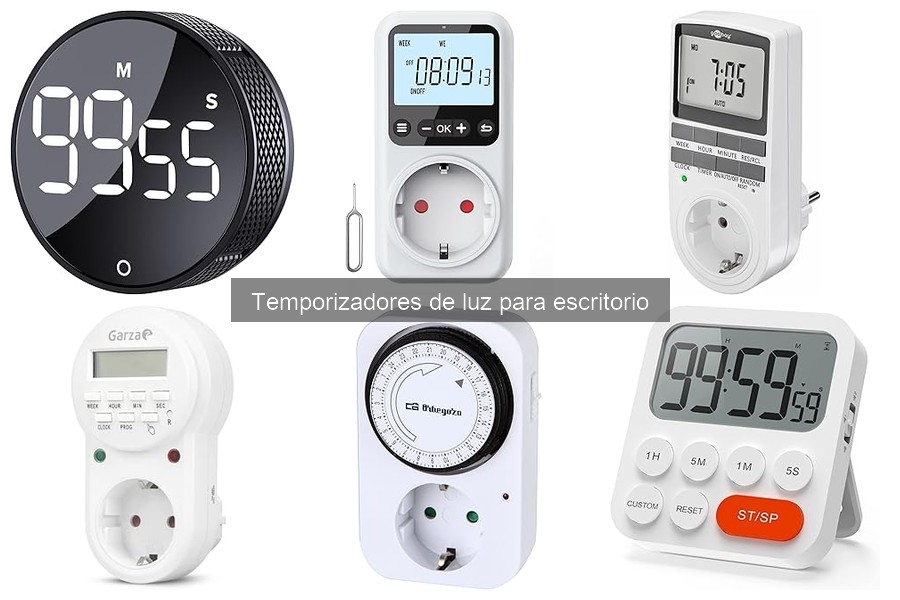 Tipos de temporizadores de luz para escritorio y sus usos