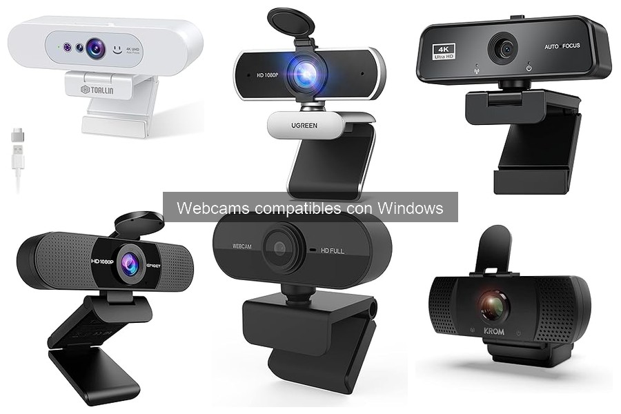 Tipos de webcams: HD, 4K y modelos para trabajar