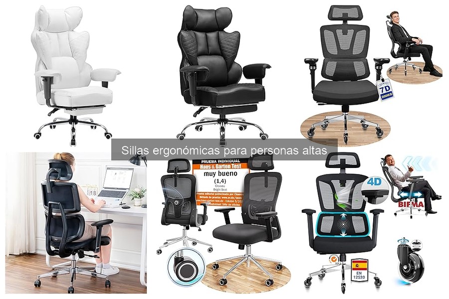 Ventajas de las sillas ergonómicas para personas altas
